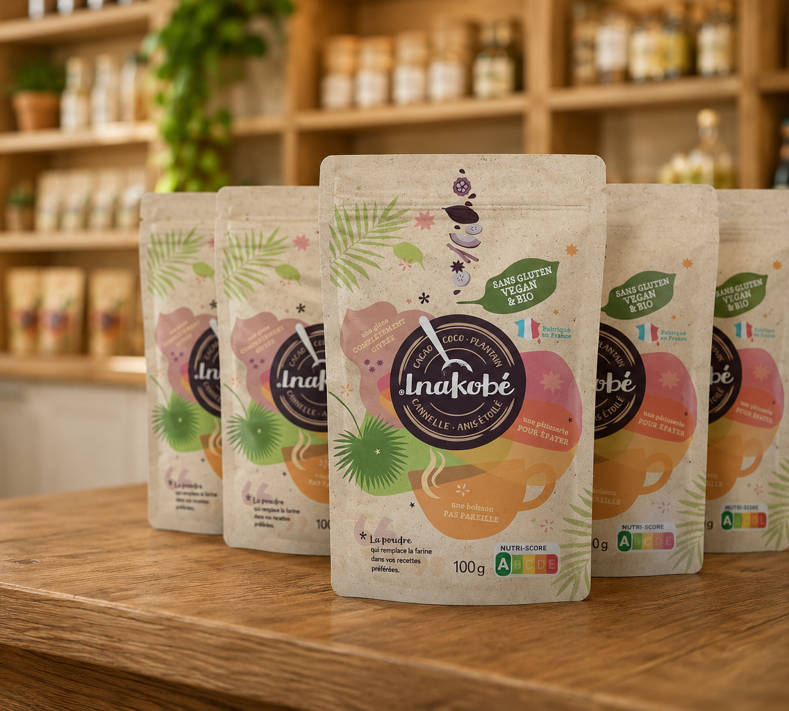 inakobe sur comptoir de boutique en france métropolitaine
