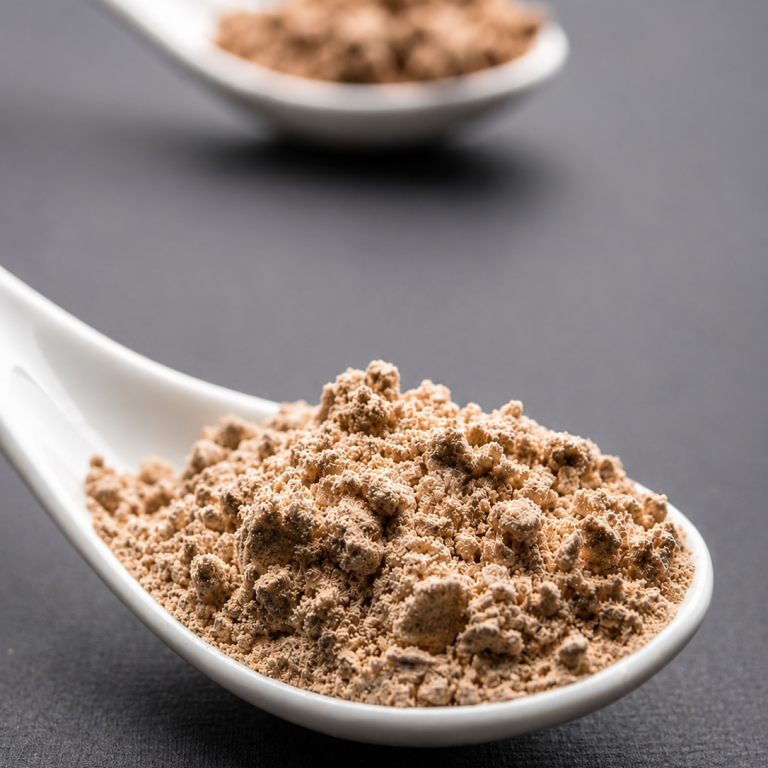 Préparation Inakobé posée sur une table avec coco, cannelle et cacao